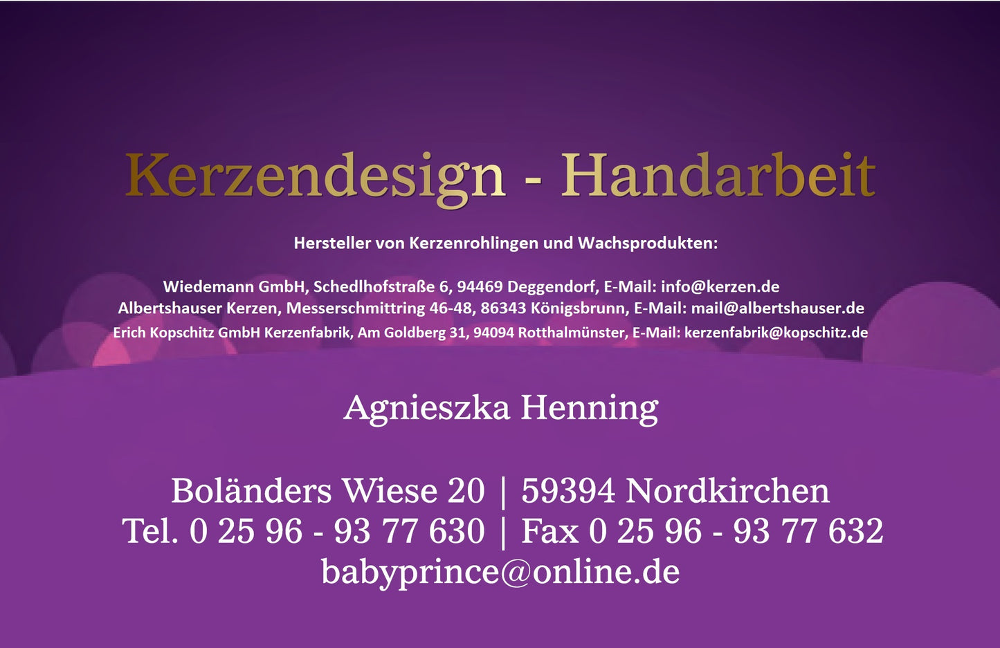 Baby EULE SOFIA Kuscheltier Spielfigur mit Rassel, personalisiert mit Namen - Babyprince Kerzendesign