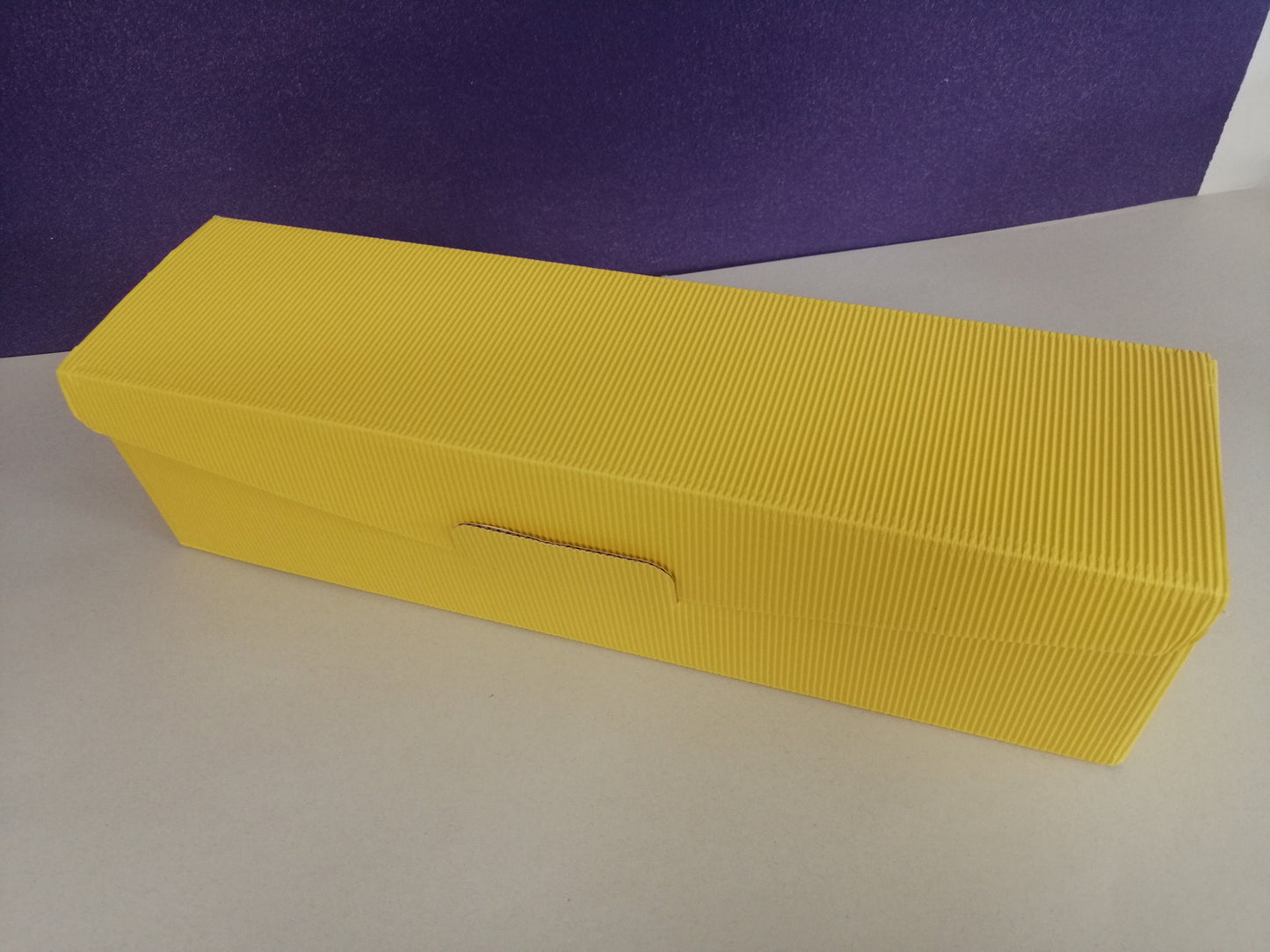 Aufbewahrung BOX / Karton gelb/ Geschenkverpackung für Kerzen
