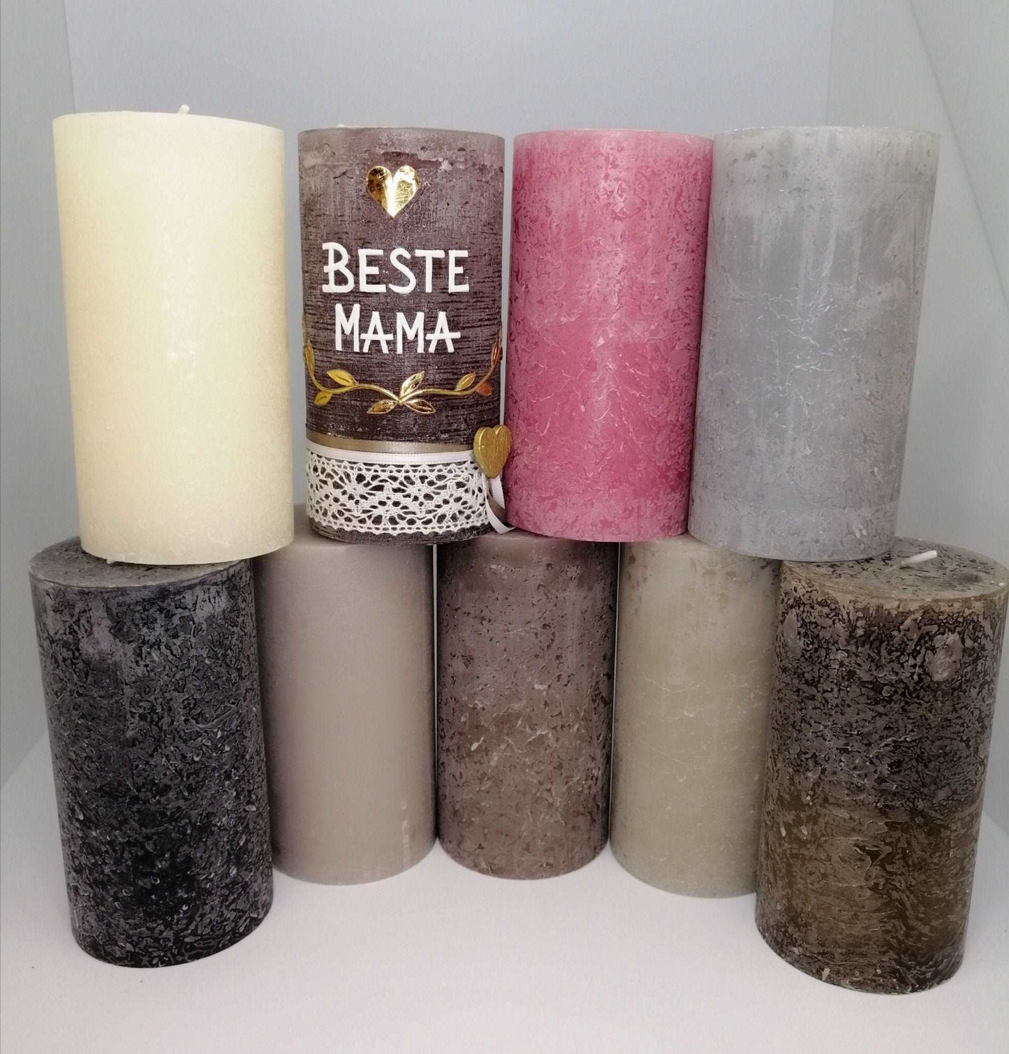 Geschenk Weihnachten 2023, Weihnachtskerze, Adventskerze, Tischkerze, Kerze, Weihnachtsdeko, Weihnachsdekoration, Advent