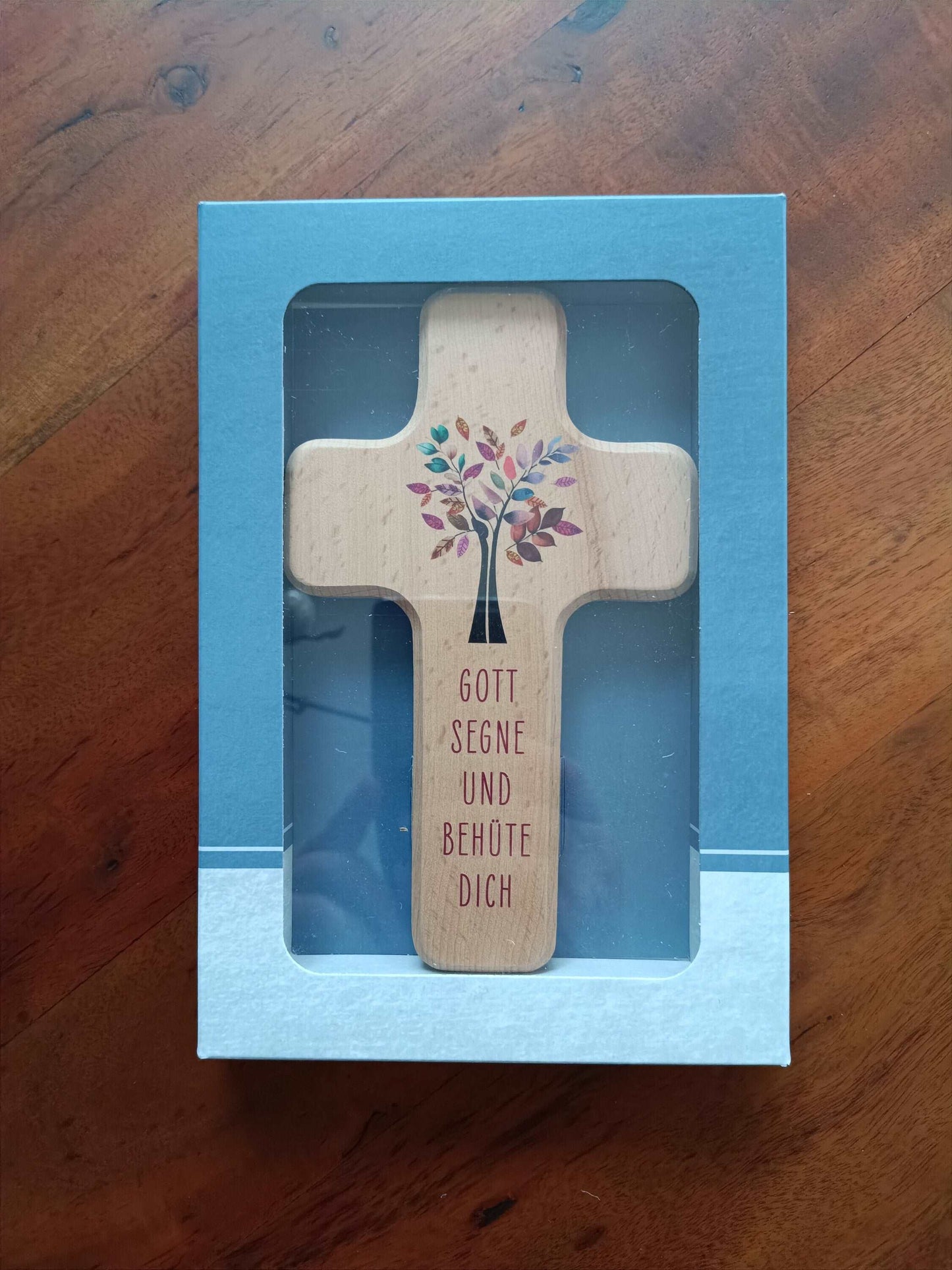 Kinderholzkreuz, Kreuz Holz, Taufe Geschenke - Gott segne und gehüte dich