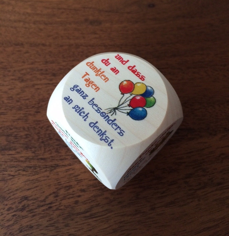 Würfel "Kindergebet" Taufgeschenk Gebetswürfel