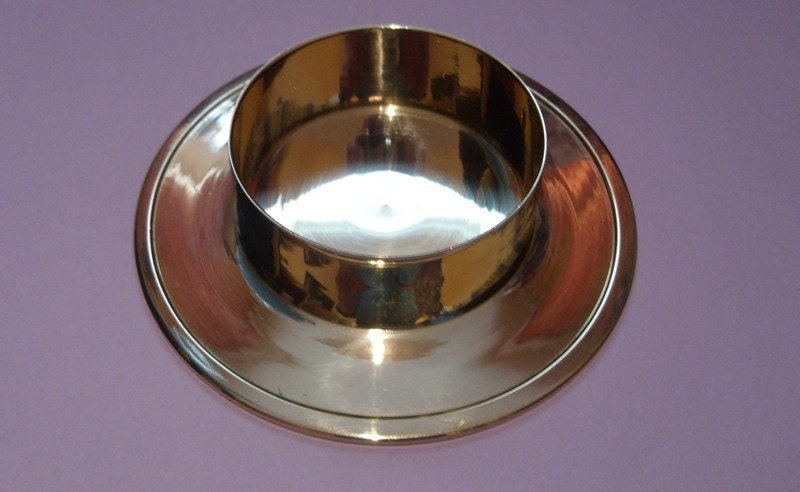 Kerzenständer silber oder gold poliert Kerzen 6 cm
