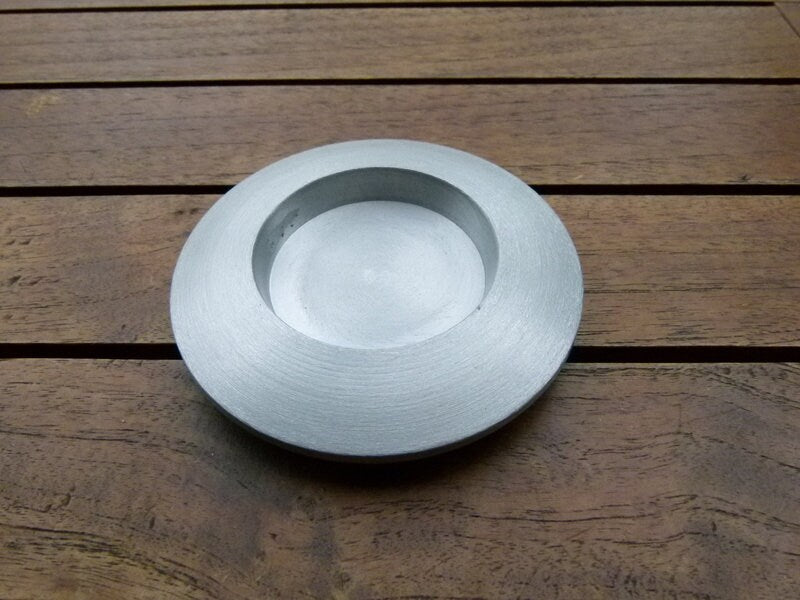 Kerzenständer silber matt Kerzen 26,5 x 5 cm