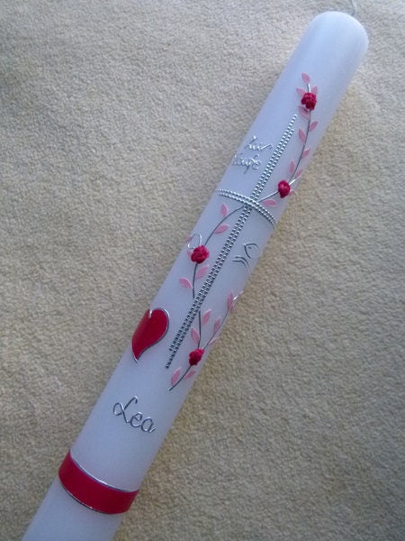 Kommunionkerze Mädchen 40x4