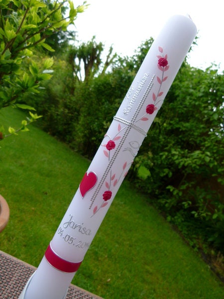 Kommunionkerze Mädchen 40x4