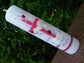 TAUFKERZE - Mädchen - Taufkerzen rosa - Taufkerze pink - Taufkerze Kreuz inkl. Beschriftung Wachsverzierungen keine Folie kein Druck