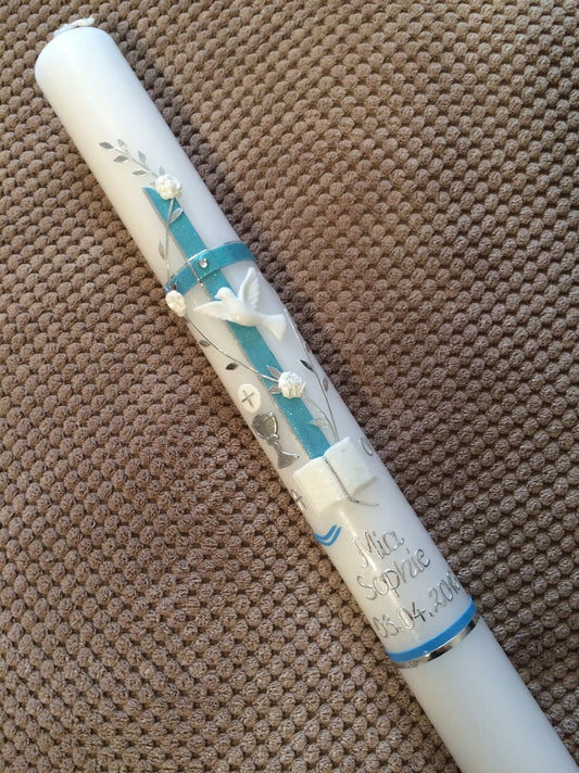 Kommunionkerze - Farbe nach Wahl