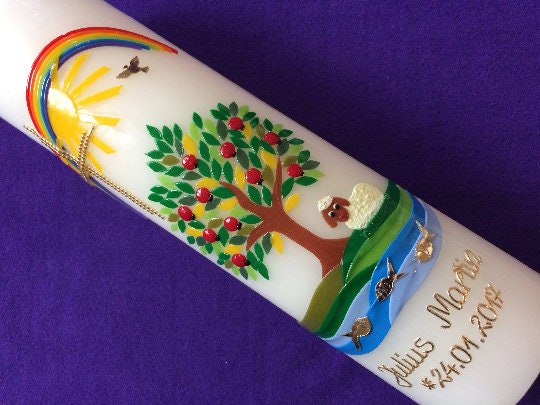 Taufkerze Lebensbaum