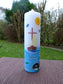 TAUFKERZE Boot, Arche, Schiff, Mit Jesus in einem Boot, Wal, Sonne, inkl. Beschriftung, Farbwünsche möglich, Mädchen, Jungen, katholisch