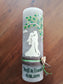 RUSTICA, VINTAGE-Look, SHABBY, Rustikal, Hochzeitkerze, Hochzeitskerze, Ewige Liebe, inkl Wachsbeschriftung