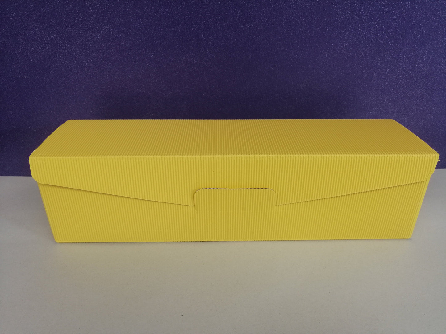 Aufbewahrung BOX / Karton gelb/ Geschenkverpackung für Kerzen