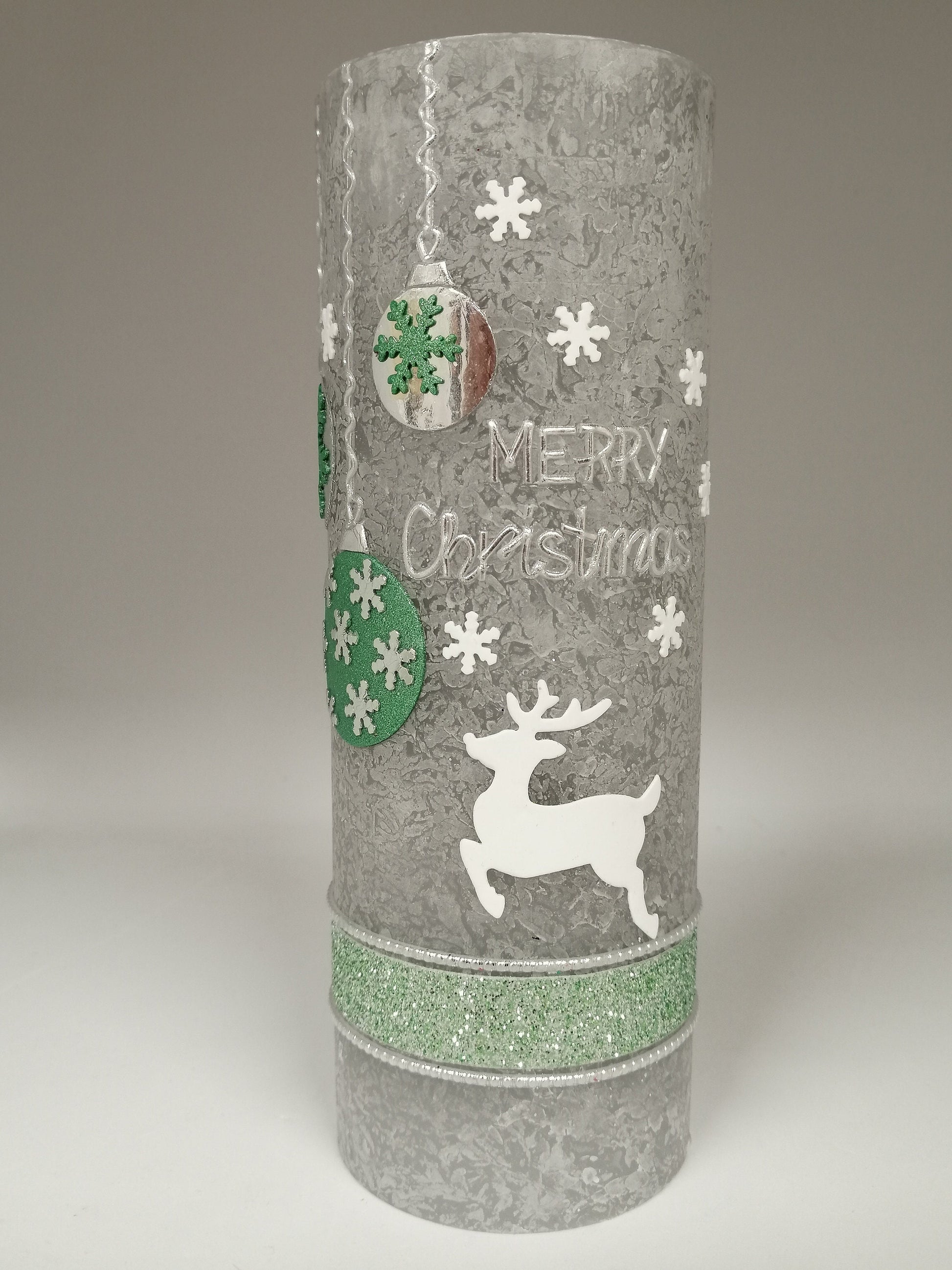 Weihnachten in RUSTICA, VINTAGE-Look, 1 x Weihnachtskerze, Weihnachtsgeschenk