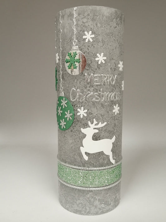 Weihnachten in RUSTICA, VINTAGE-Look, 1 x Weihnachtskerze, Weihnachtsgeschenk