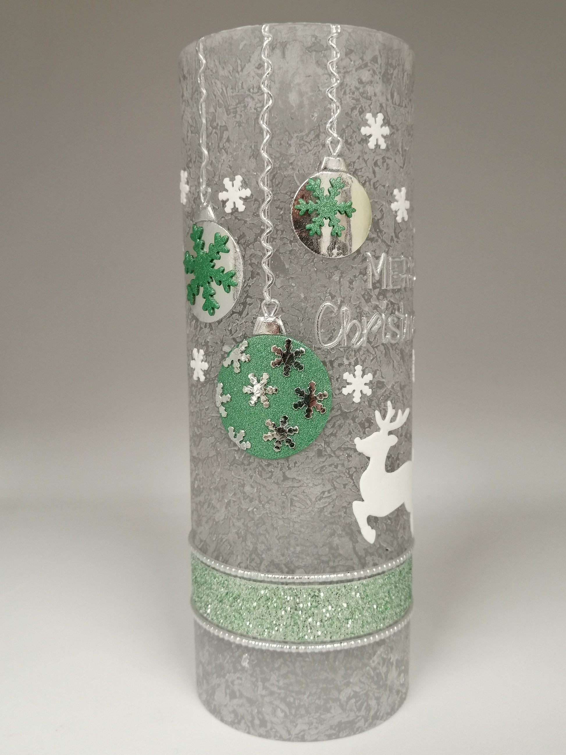 Weihnachten in RUSTICA, VINTAGE-Look, 1 x Weihnachtskerze, Weihnachtsgeschenk