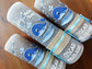 Taufkerzen Set Wal Kreuz Jungen blau Rustikal Patenkerzen Tischkerzen Fisch Rustical Vintage-Look Shabby Rustika Rustica Wachsverzierungen