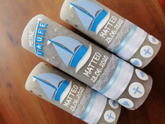 TAUFKERZEN SET Boot Arche