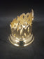 Kerzenständer Flamme Gold für Kerzen 40/5 cm