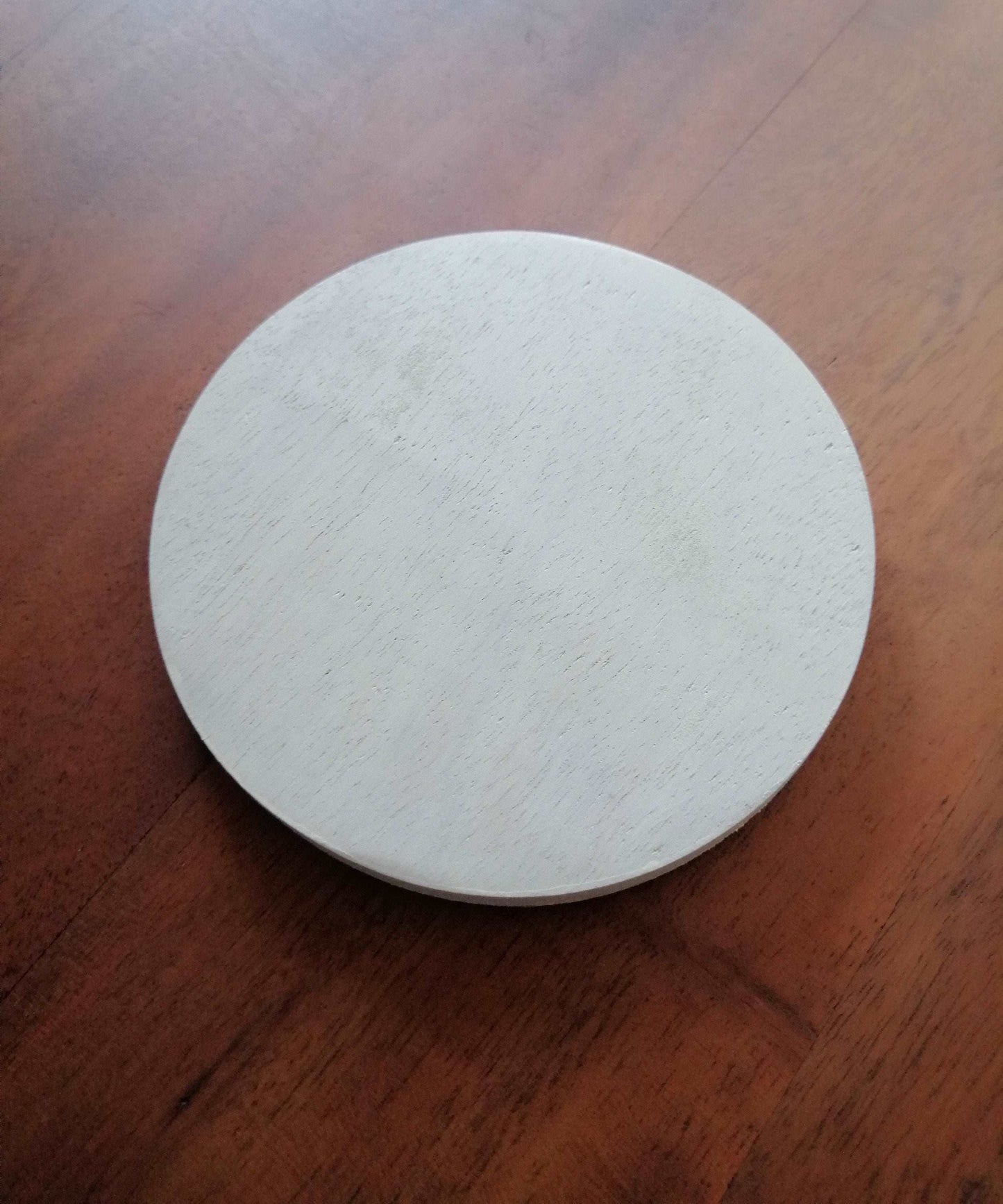 Kerzenteller für Kerzen Holz hell 10 cm Taufe,Hochzeit