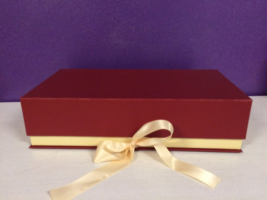 Aufbewahrungskarton Aufbewahrung BOX / Karton Geschenkverpackung für Kerzen für zwei Kerzen 30 x 7 cm / 30 x 8 cm