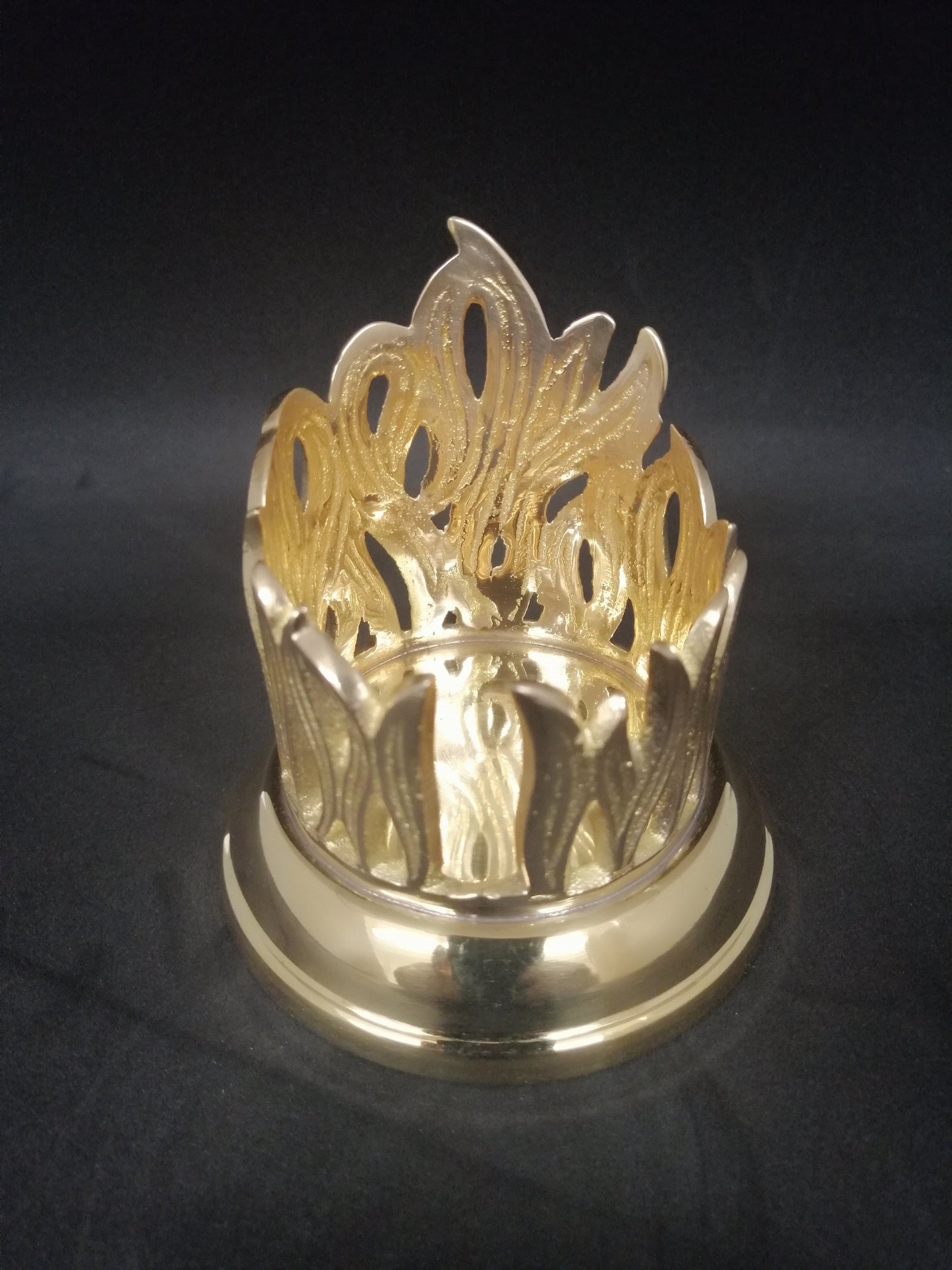Kerzenständer Flamme Gold für Kerzen 40/5 cm