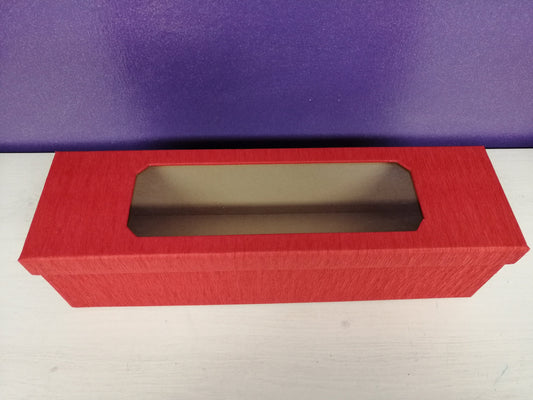 Aufbewahrung BOX / Karton / Geschenkverpackung für Kerzen mit Sichtfenster