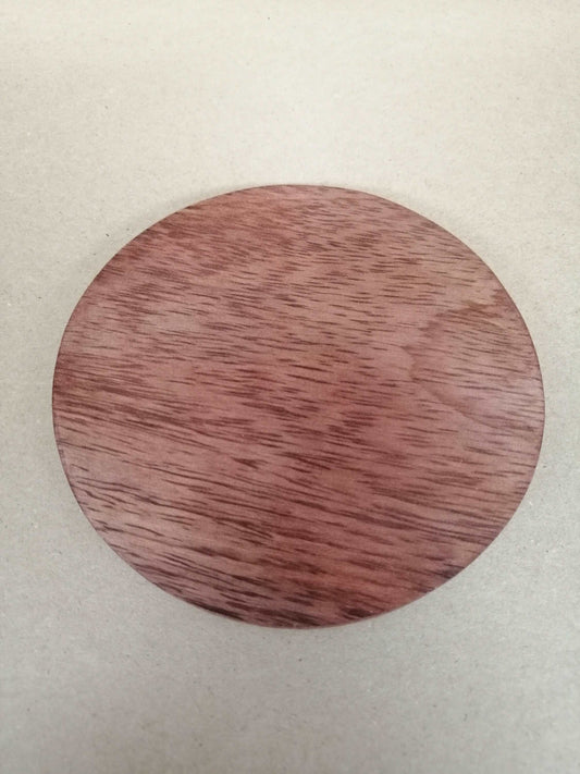 Kerzenteller für Kerzen dunkel Mangoholz 10 cm Taufe,Hochzeit