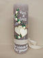 Hochzeitskerze Rustikal Rustica, Vintage-Look, Shabby, Hochzeitkerze, Brautkerze, Liebende Herzen, inkl Wachsbeschriftung