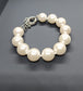 Armband aus Mallorca-Perlen 14mm, SEASHELL Pearl, Geschenk Schmuck, Taufe, Kommunion, Hochzeit