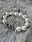 Armband aus Mallorca-Perlen 14mm, SEASHELL Pearl, Geschenk Schmuck, Taufe, Kommunion, Hochzeit