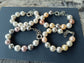 Armband aus Mallorca-Perlen 14mm,SEASHELL Pearl Geschenk Schmuck, Taufe, Kommunion, Hochzeit