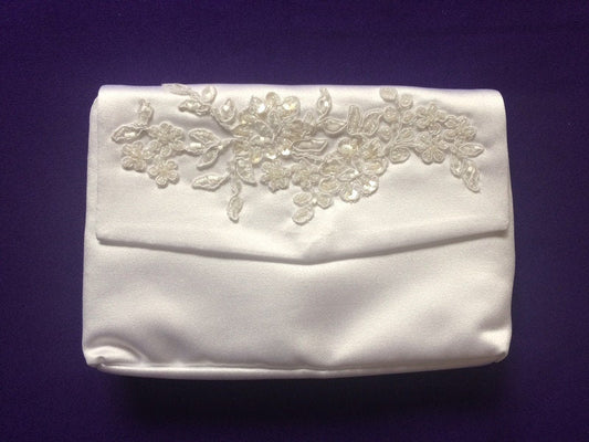 Kommuniontasche Hochzeittasche Umhängetasche Brauttasche Satin