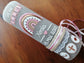 Taufkerze Rustica Vintage-Look Shabby Rustikal, Regenbogen Kreuz Herz Fisch Mädchen rosa Farbwünsche auch für Jungen, Kerzenteller, Taufhase