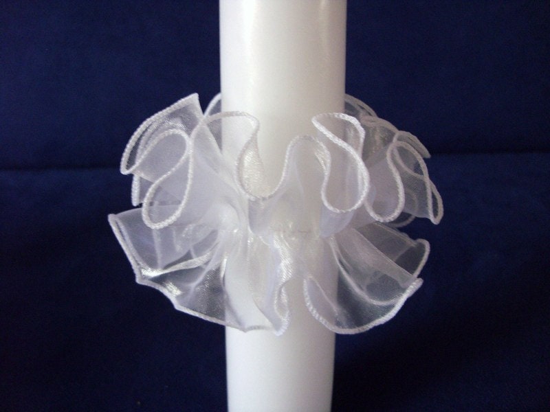 Kerzenschmuck Tropfschutz Organza