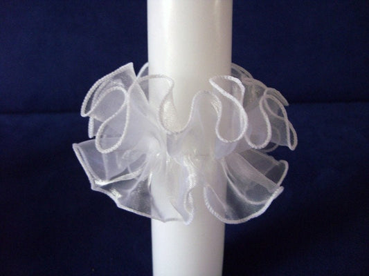 Kerzenschmuck Tropfschutz Organza