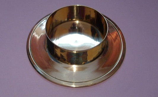 Kerzenständer silber oder gold poliert Kerzen 6 cm