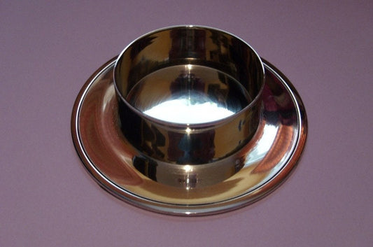 Kerzenständer silber oder gold poliert Kerzen 6 cm