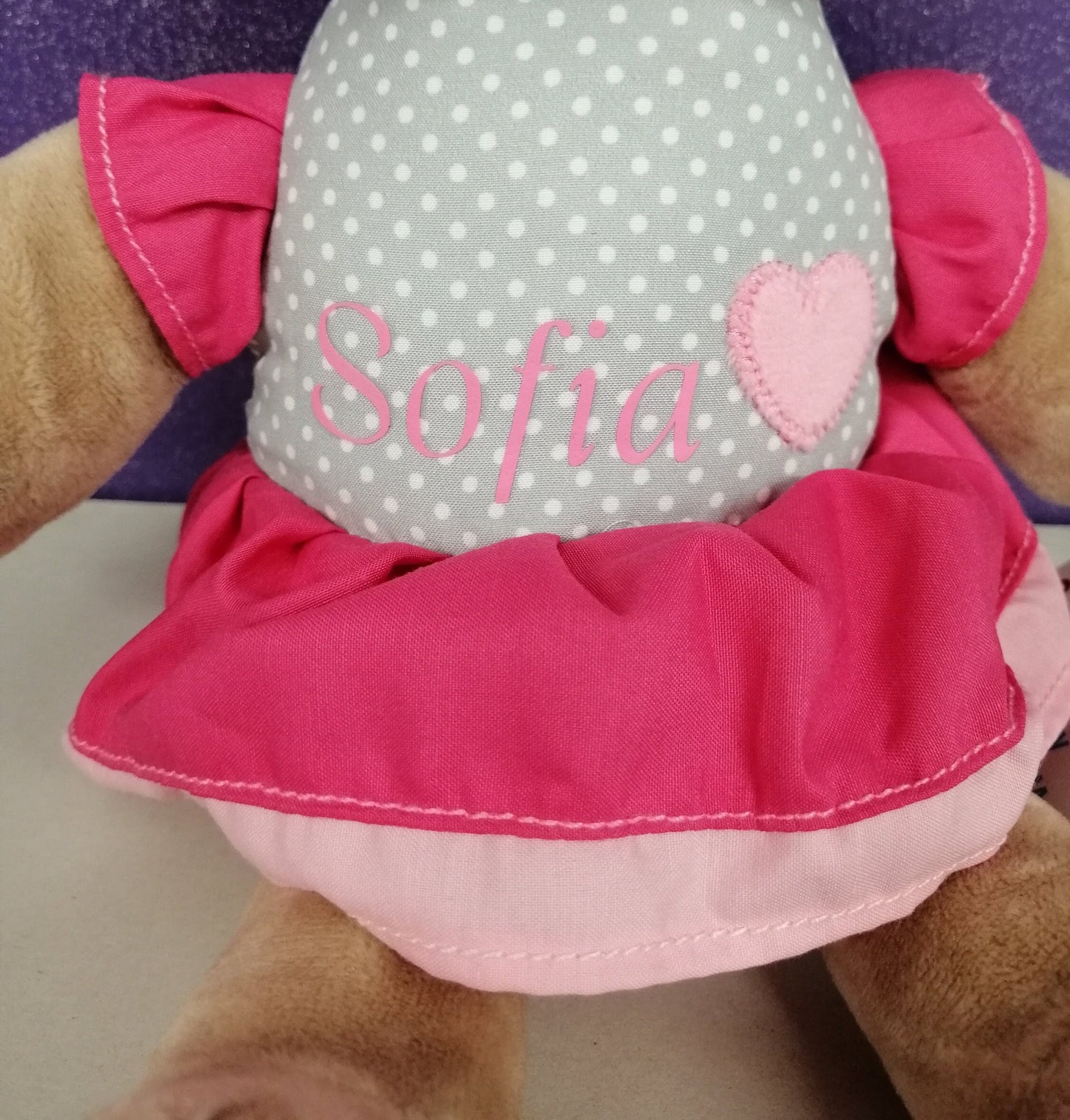 Weihnachtsgeschenk SOFIA Hase Kuscheltier Personalisiert